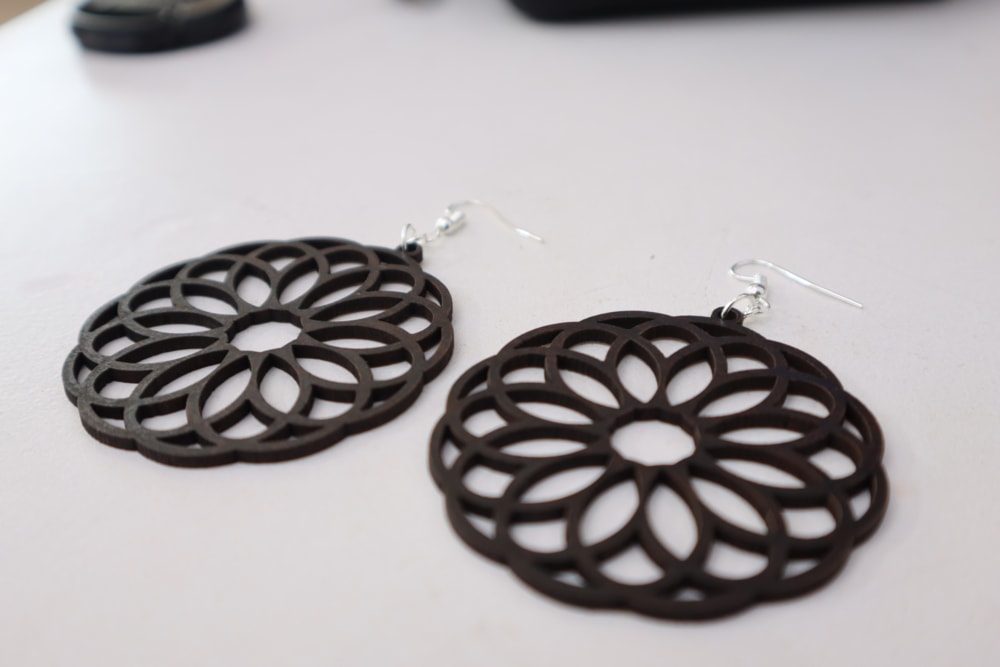 Laser Cut Mandala Earrings DXF File