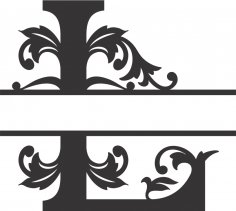 Королевский сплит-шрифт L