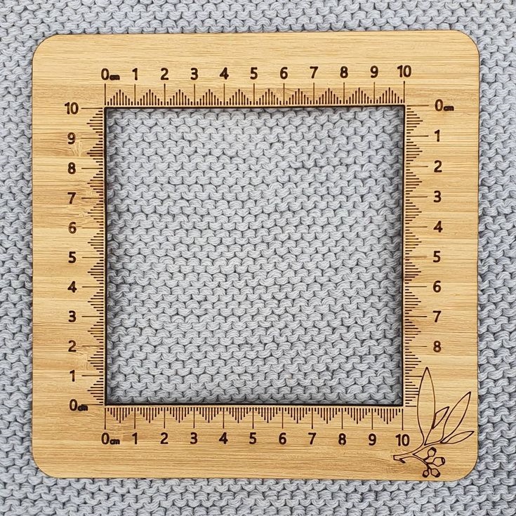 Laser Cut Knitting Tension Square Gauge Free Vector