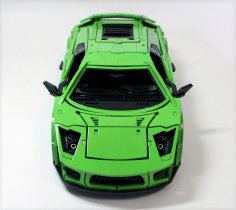 Brinquedo quebra-cabeça Lamborghini 3D de madeira cortada a laser