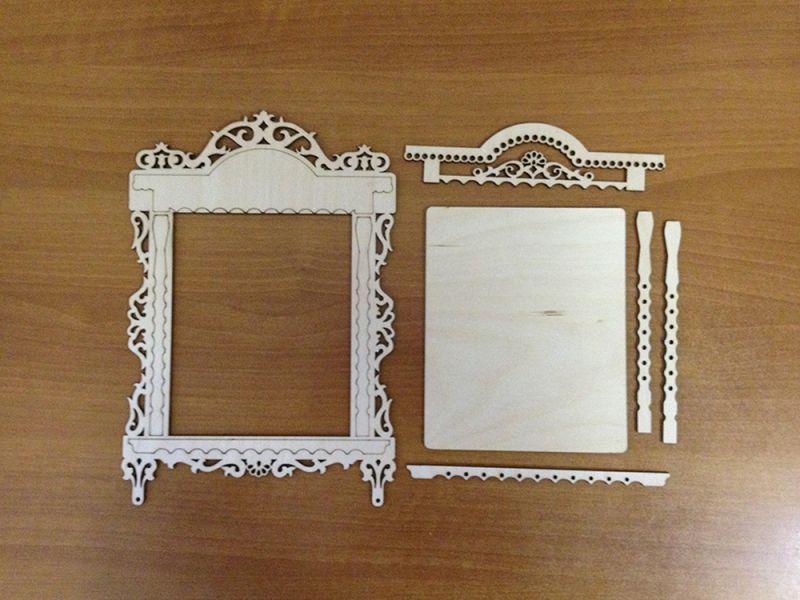 Laser Cut Photo Frame With Platband Free Vector cdr Download - 3axis.co