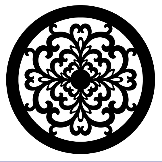 Download Laser Cut Decorative Round Design SVG File Free Download - 3axis.co