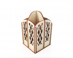 Laser Cut Pencil Holder Storage Organizer 4mm Free Vector