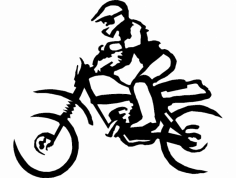 Dirtbike con file Rider dxf