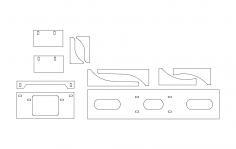 Winch cradle new dxf File