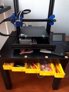 Ikea Lack Side Table Drawer Set 3D Printer Model