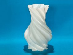 Torqued Round Vase 3D Printer Model