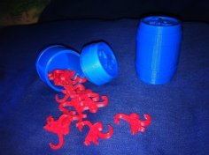 Mini Barrel-O-Monkeys Toy 3D Printer Model