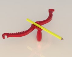 Rubberband Recurve 3D Printer Model