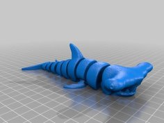 Articulated Hummer-shark 3D Printer Model