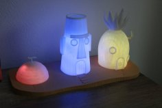 Spongebob Bikini Bottom Lamp 3D Printer Model