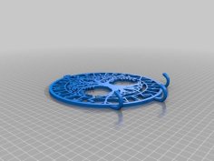 Tree Of Life Key Hanger 3D Printer Model