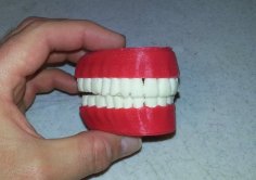 Chattering Teeth – Manual Version – Fixed Sockets 3D Printer Model