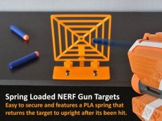 Spring Loaded Target For NERF Gun Fun! 3D Printer Model