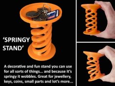 Springy Stand 3D Printer Model