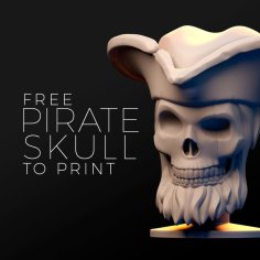 Pirate Skull 3D Printer Model