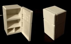 Dollhouse Refrigerator 3D Printer Model