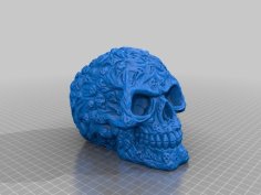 Soul Skull Pencil Holder 3D Printer Model