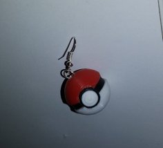 Pokeball Earring 3D Printer Model