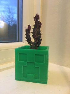 Minecraft Creeper Planter / Pot 3D Printer Model