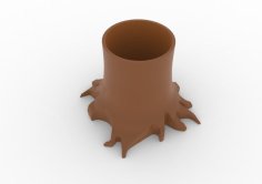 Plant Pot W/ Roots 3D Printer Model