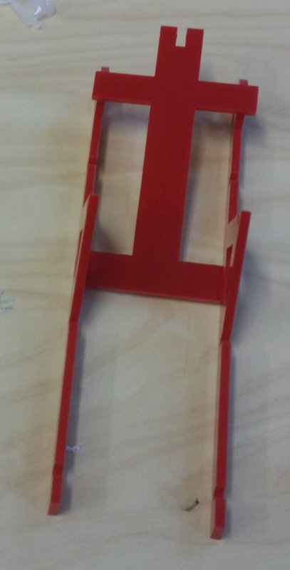 Laser Cut Catapult With Trigger Mechanism DXF File