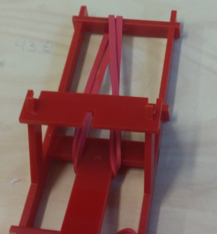 Laser Cut Catapult With Trigger Mechanism DXF File