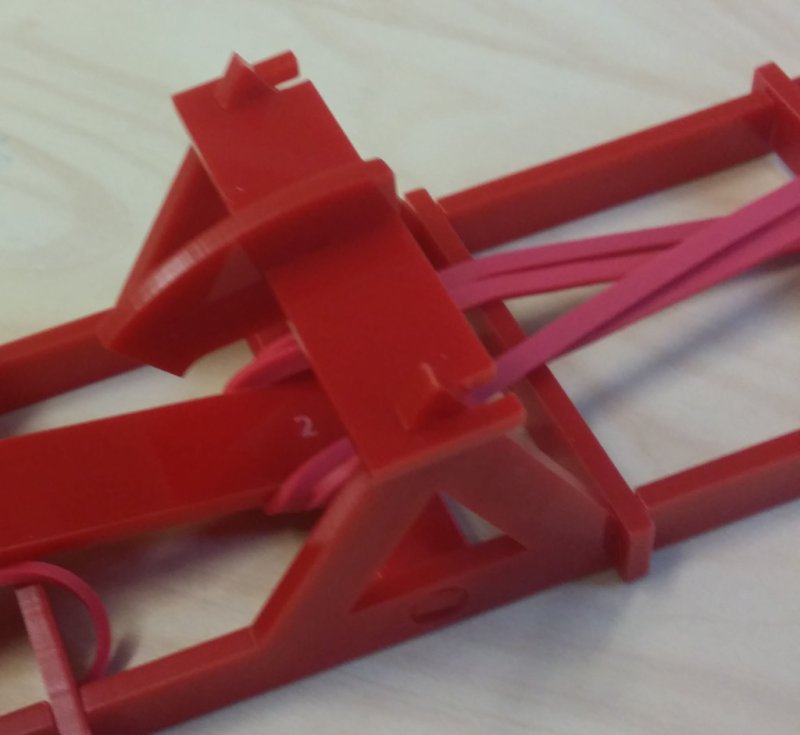 Laser Cut Catapult With Trigger Mechanism DXF File