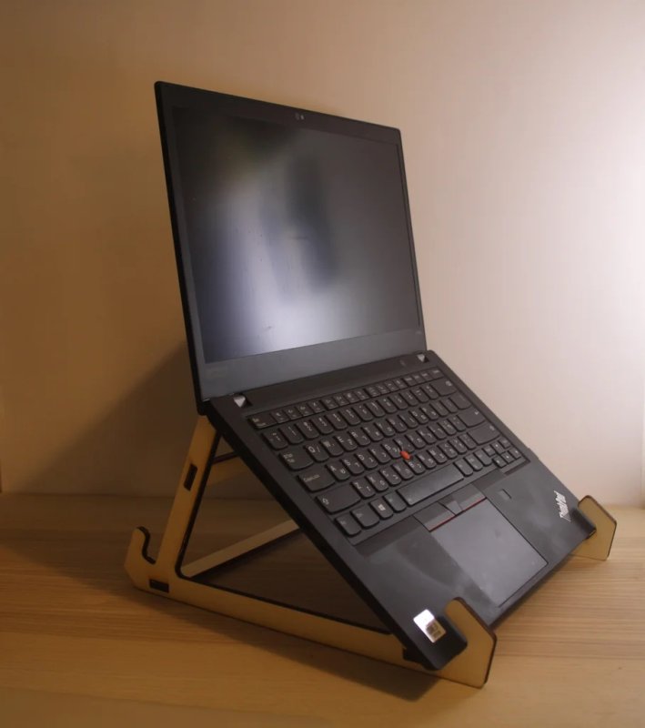 Laser Cut Dual-Angle Laptop Stand SVG File