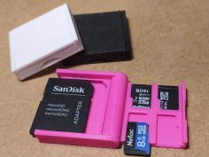 Mini MicroSD Card Case V2 3D Printer Model