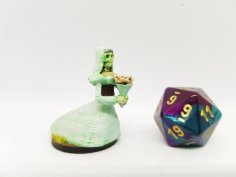 Undead Ghostly Bride/Lich For 28mm Tabletop Gaming 3D Printer Model