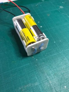 4x AA Battery Holder / Case 3D Printer Model