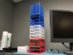 HDD Rack Storage (stackable) 3D Printer Model