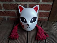 Kitsune Fox Mask 3D Printer Model