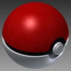 Easy-Print Pokeball 3D Printer Model