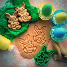 Easter Bunny Cookie Cutter 3D Printer Model