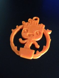 Baby Groot Keychain 3D Printer Model