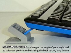 Keyboard Steps – Adjust The Angle Of Computer Keyboards 3D Printer Model