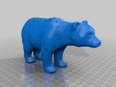 Bear SD Card Holder 3D Printer Model