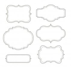 Mirror Frames (Candy buffet) dxf File