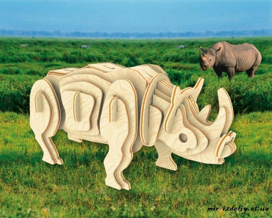 خطط وحيد القرن ثلاثية الأبعاد لقطع الليزر باستخدام الحاسب الآلي