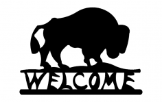 Buffalo Welcome arquivo dxf