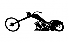 فایل dxf دوچرخه Chopper