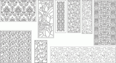 Fichier de motifs décoratifs à découper en CNC