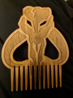 Laser Cut Mandalorian Beard Comb