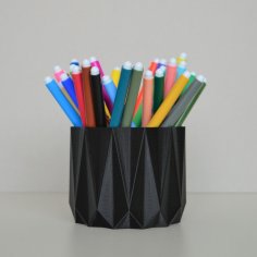 Geometric Pencil Holder 3D Printer Model