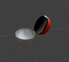 Pokeball (open) 3D Printer Model