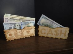 Laser Cut Dollar Bill Holder/Box. Lasered Wood. Can Hold Up To $5000.