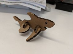 Laser Cut  Cardboard Shark