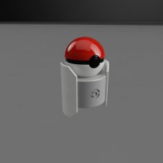 Pokeball With Stand 3D Printer Model